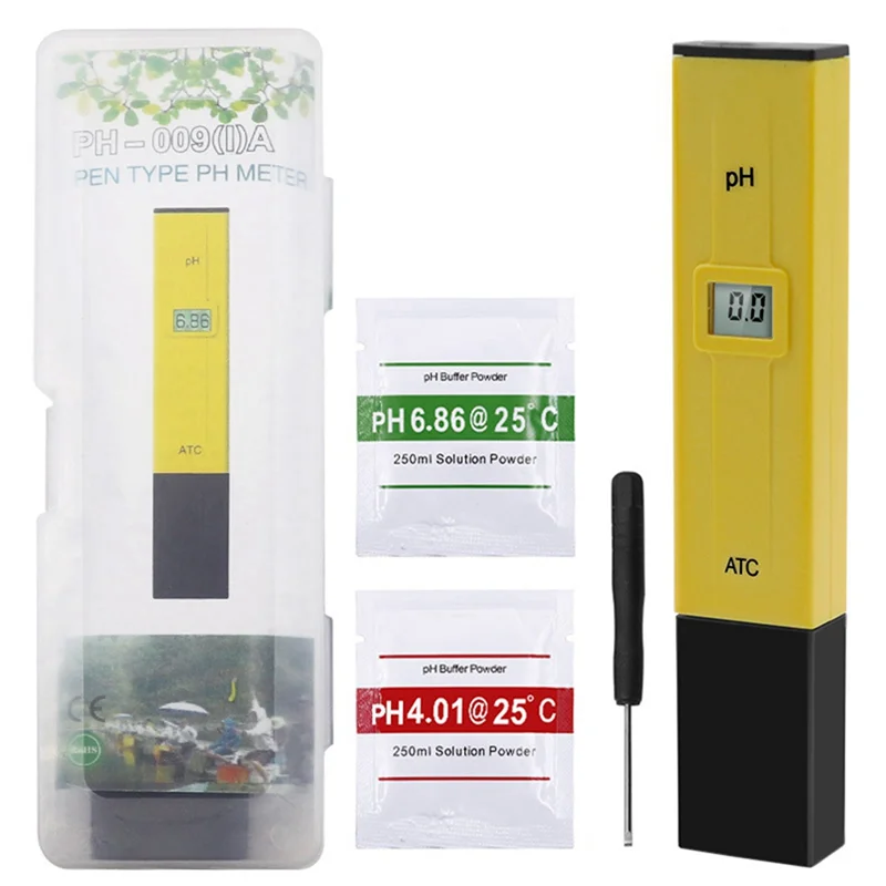 Portable PH Tester Digital Acidometer PH Detection Pen Aquarium Pool Fish Tank Ph Meter Water Quality Testing Tools