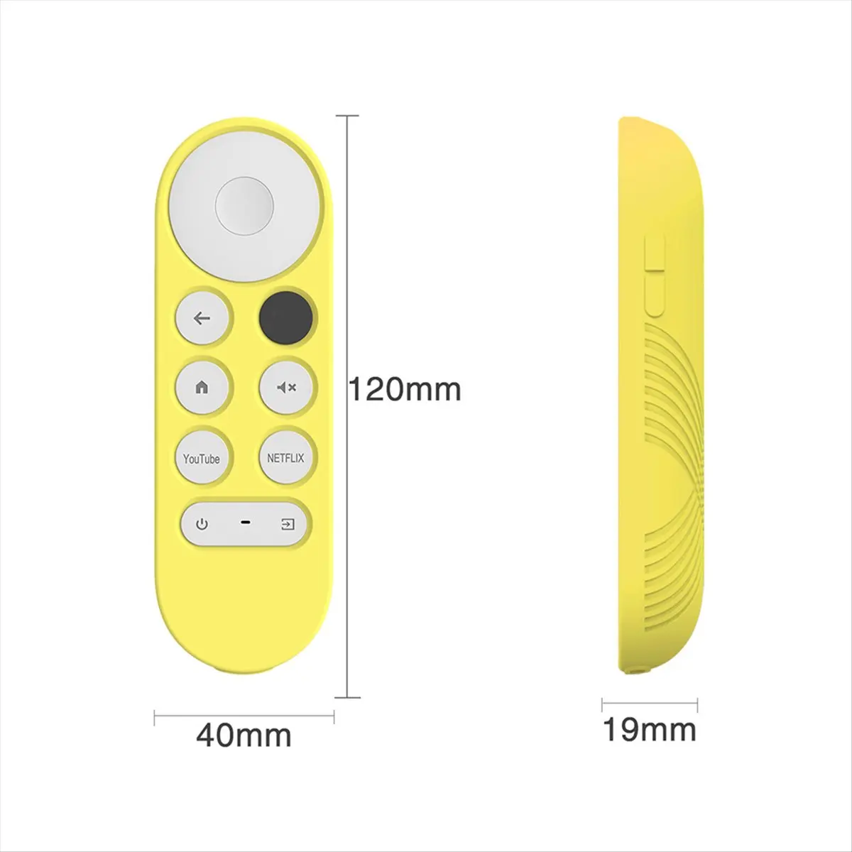 A26Z Soft Silicone Case for Google Chromecast Remote Control Protective Cover Shell for Google TV 2020 Voice Remote Control A view 4