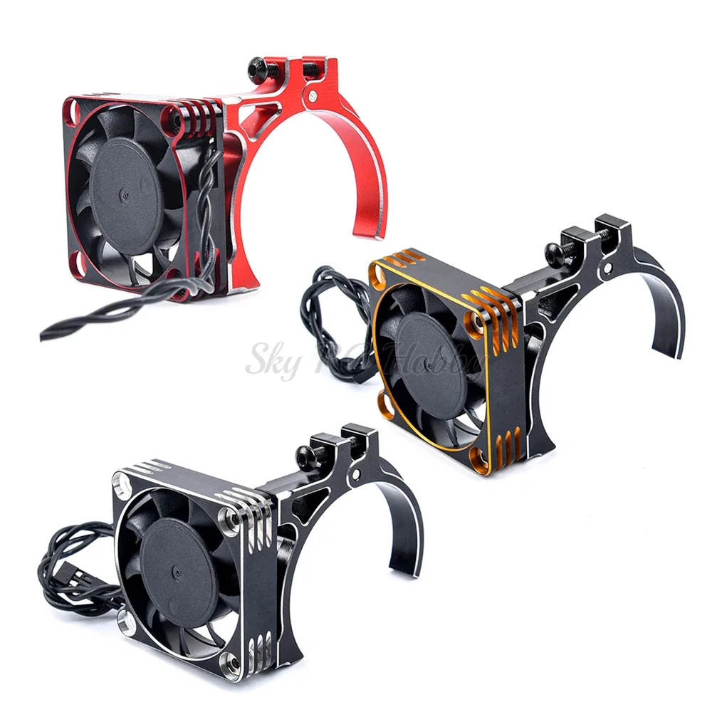 1/2PCS Motor Fast Cooling Fan 40x40mm Aluminum Fan w/ holder for 1/10 1/8 RC Car 4068 4082 4092 4074 4274 4268 Brushless Motor