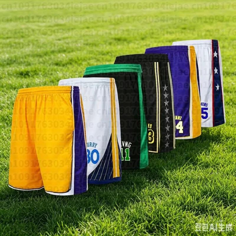Summer Men Fashionable Sports Basketball Shorts Training Multicolor Shorts Boys Girls Sports Breathable Shorts Adult Streetwear
