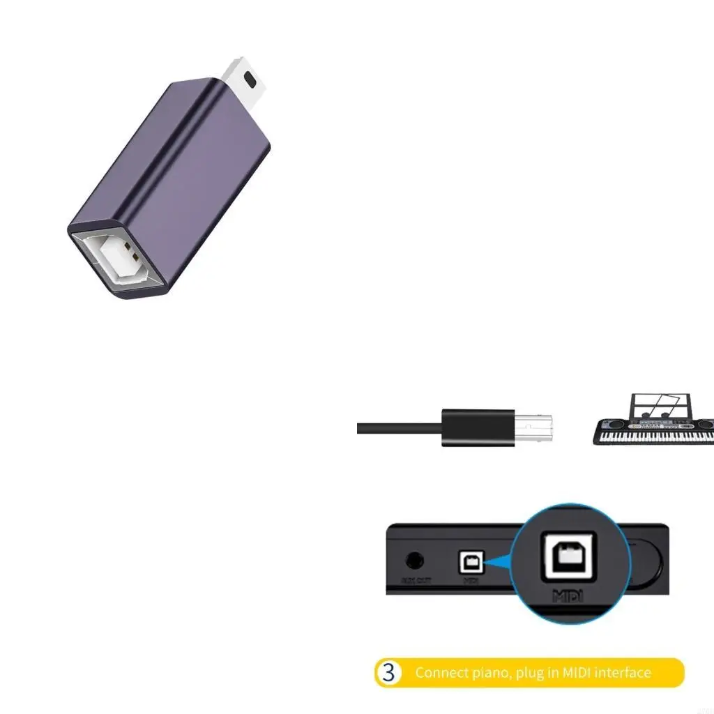  USB B Female Series Converters Adapters 480Mbps Data Transfer Speed for Printers