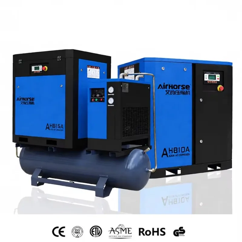 Low Noise Screw Air Compressor for Cutting Automotive Repair Woodworking Industrial Manufacturing Factory Workshop 10hp