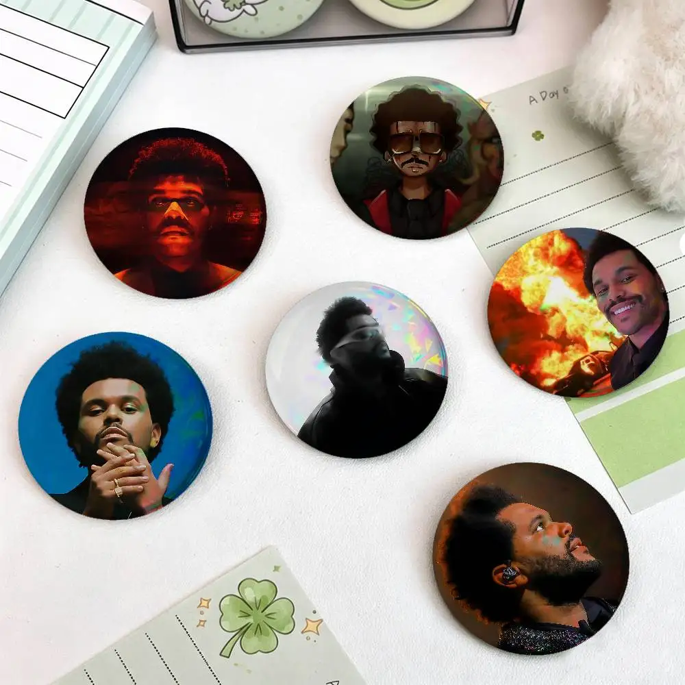 Rapper The W-Weeknd For Badge Custom Laser Hologram Enamel Pin Badge Metal Lapel Brooch For Clothes Bag Accessory Gift