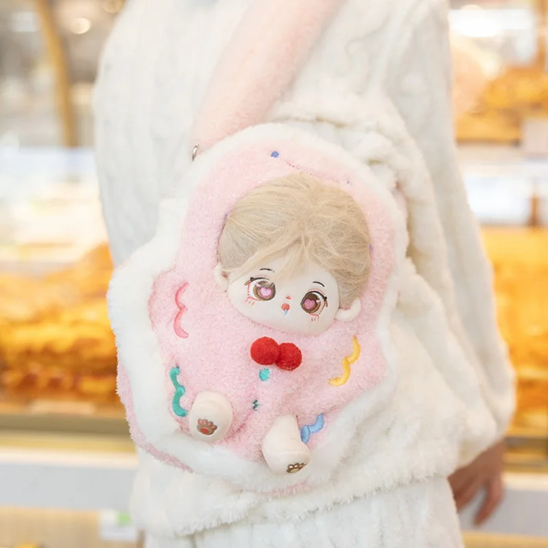 20cm Doll Plush Doll\'S Crossbody Bag Lovely Doll Bag Stuffed Toys Dolls Accessories For Korea Kpop Exo Idol Dolls Toys Fans Gift