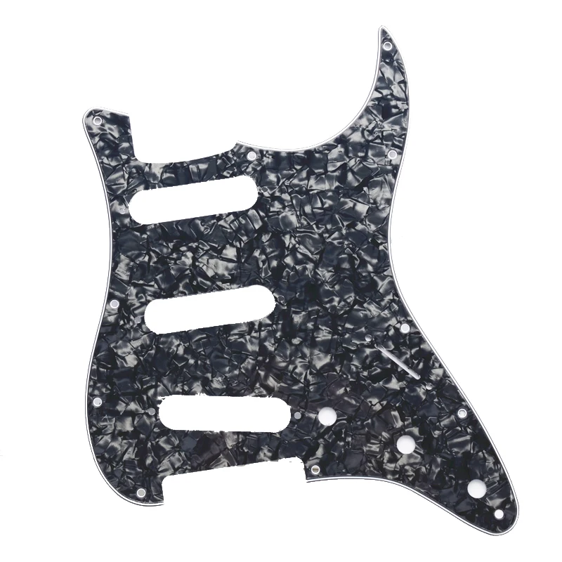 Multi Color 3 Ply 11 Holes SSS Guitar Pickguard Anti-Scratch Plate For ST FD Electric