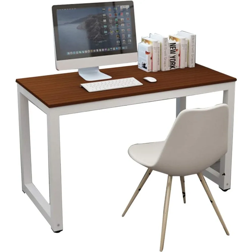 

Computer Desk, 43-inch Wooden Work Desk PC Laptop Desk Game Writing Table Study Room Workstation Home Office Furniture