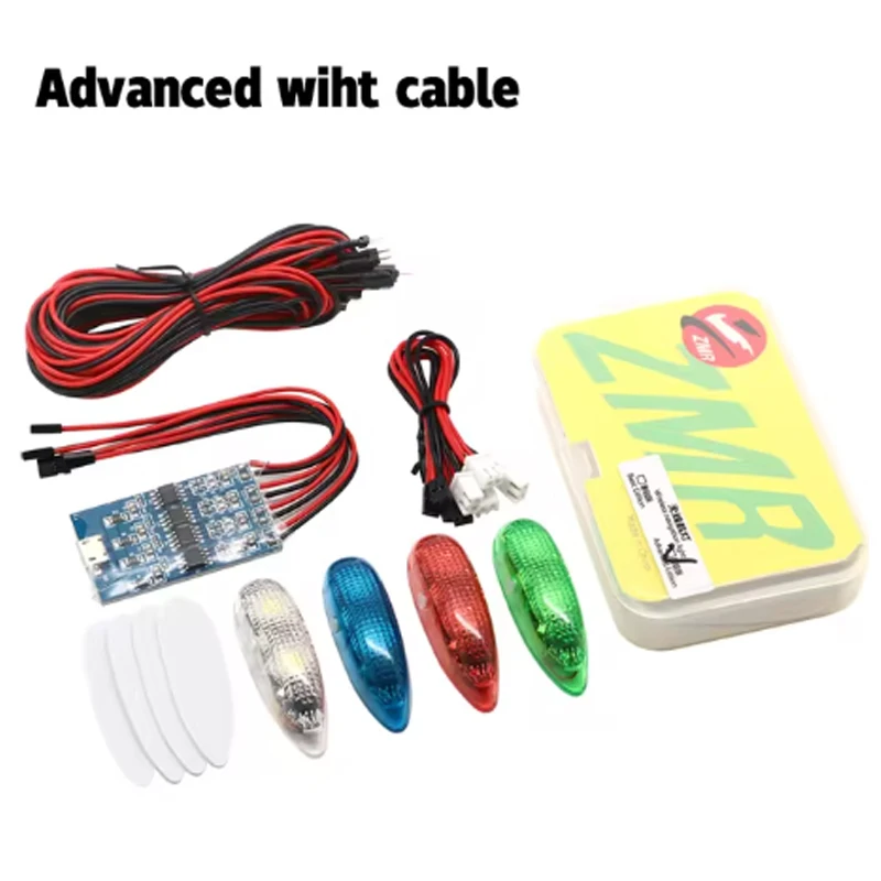 ZMR Wireless Navigation Light III 1S Rechargeable 4 modes LED lights for RC Airplane Hobby Plane Drone Car Boat Toy Part