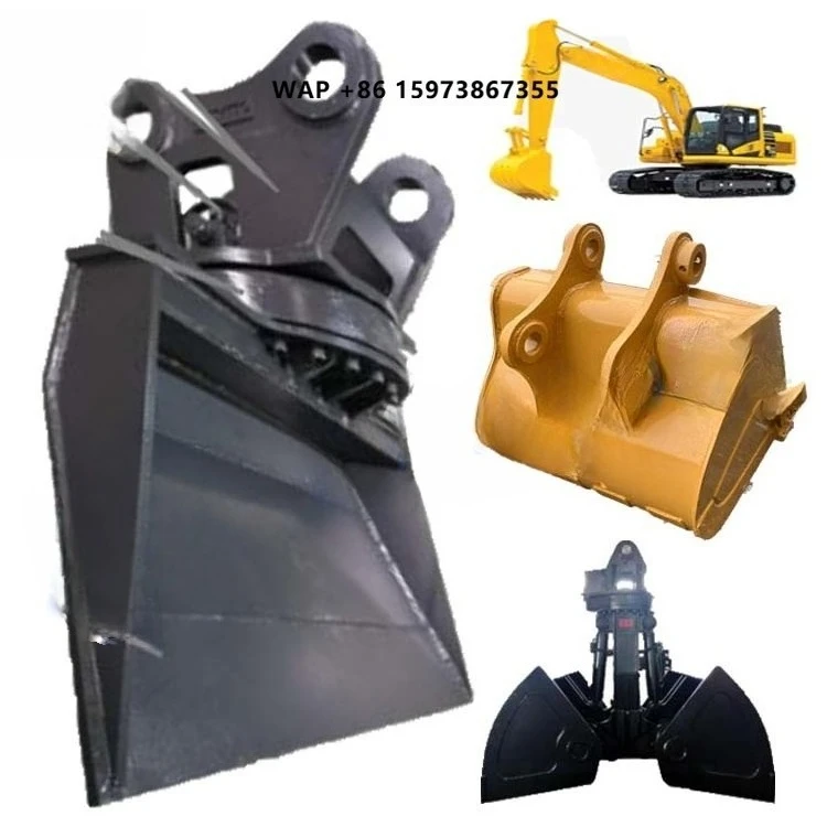 Excavator Attachments 5t 6t 7t 8t 9t 10t 11t DH55G R80G R110-7 305 Rotary Scraping Bucket
