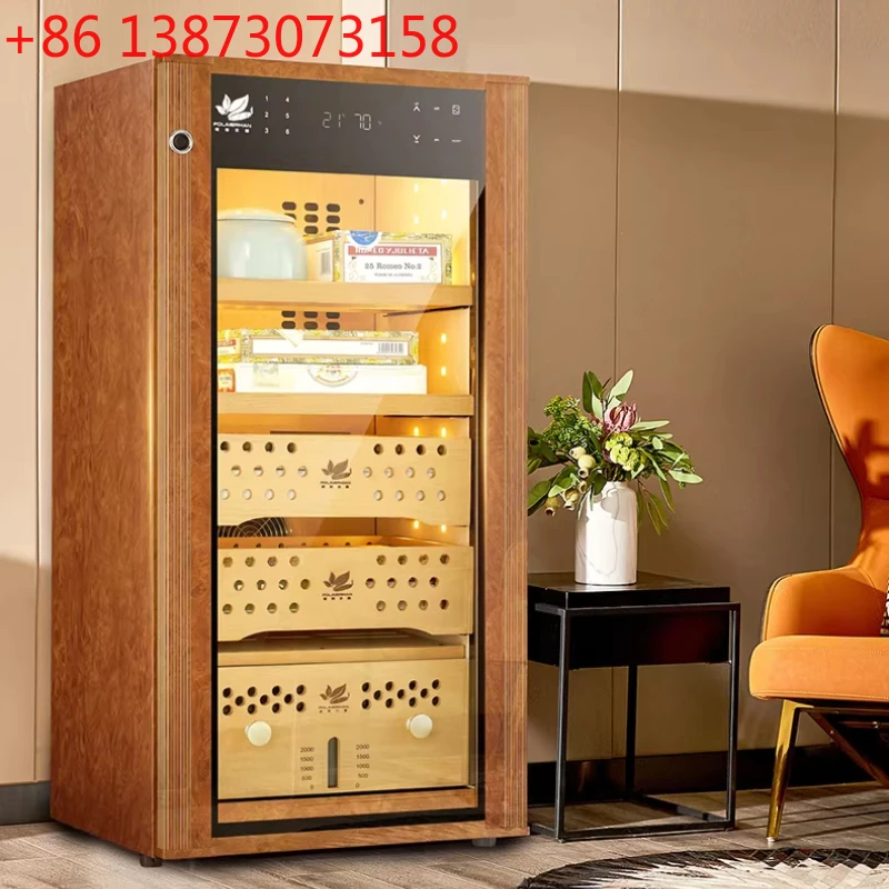 Modern Luxury Cigar Cabinet Nordic Constant Temperature Humidity Cedar Wood Red Wine Tea Humidifier Cabinet Home Furniture FYCC