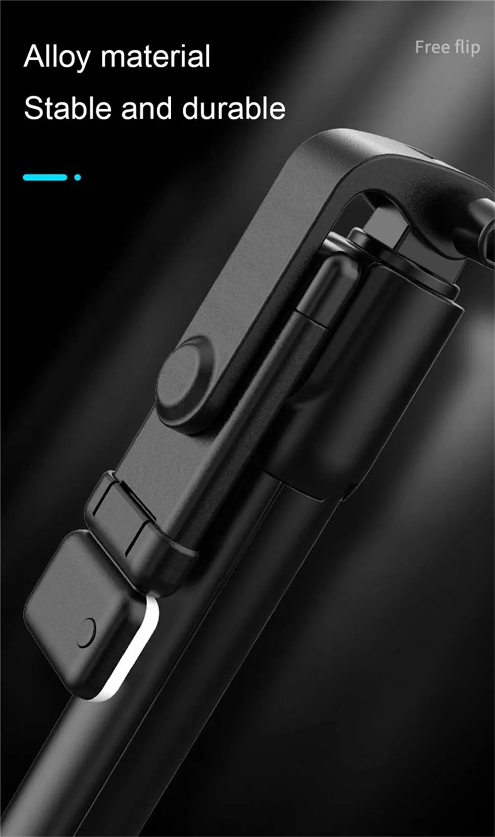 Wireless Selfie Stick Retractable Multifunctional Mini Tripod Holder With LED Fill Light Bluetooth Remote Shutter For Shoot Vlog