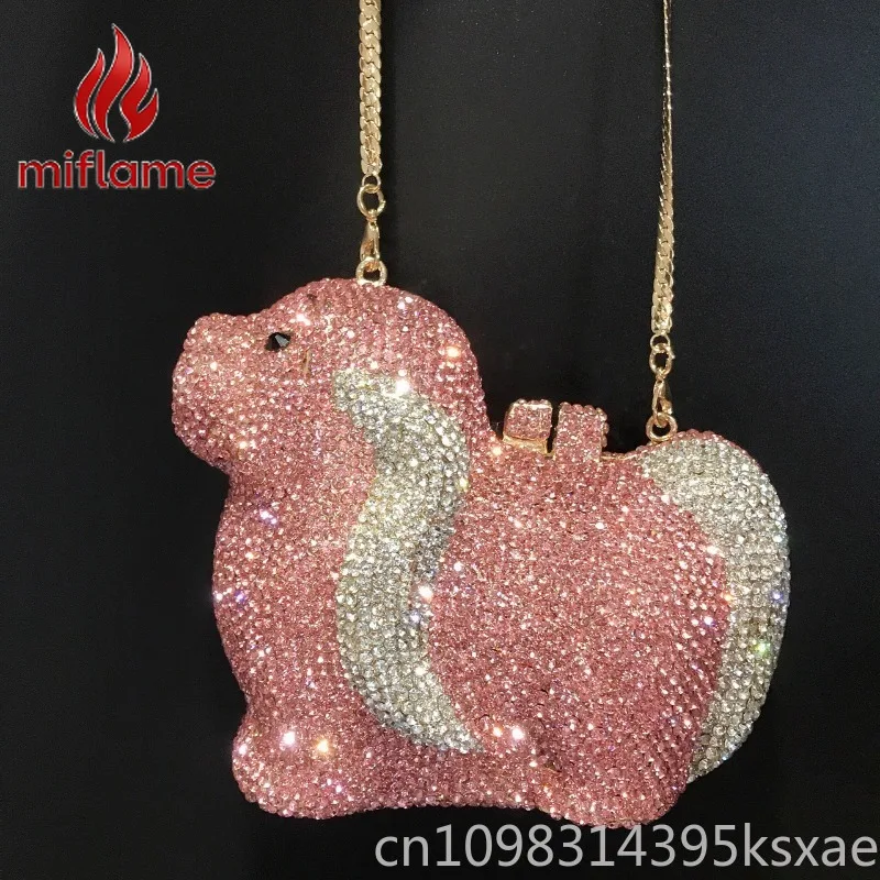 

Crystal Rhinestone Mini Evening Clutch Purse Wedding Party Banquet Cocktail Formal Sparkly Glamorous Women's Handbag