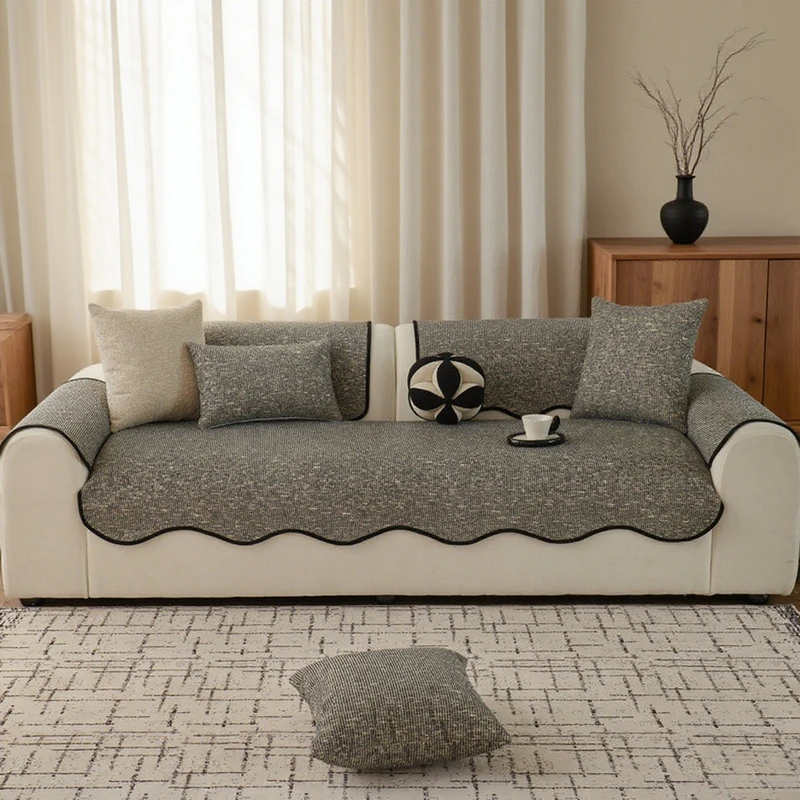 

Non-slip Water-repellent Sofa Seat Cover for Living Room Anti-Cat Scratch Sofa Towel L Couch Mat Towel copridivano peninsola
