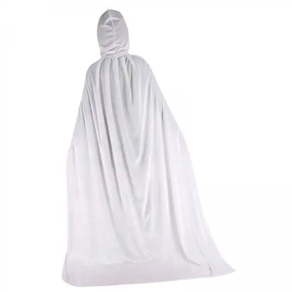 Kids Long Hooded Cloak Velvet Cape for Halloween Party Cosplay Fancy Dress Photography Accessory