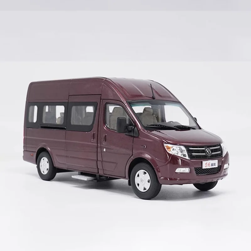1:24 Scale Car Model DongFeng YuFeng Business Vehicle Diecast Alloy Finished Product Simulation Toy Display Souvenir