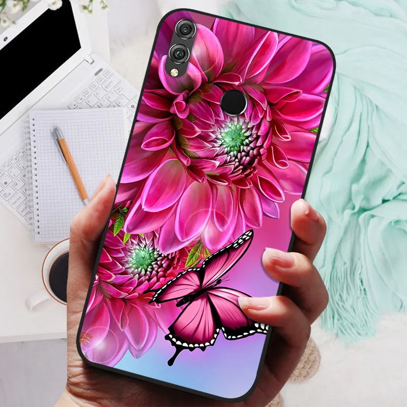 For Huawei honor 8x Case Silicone Luxury Cat Marble Soft Bumper Cover for Huawei honor 8x Max Protective Capas honor8x Max Funda