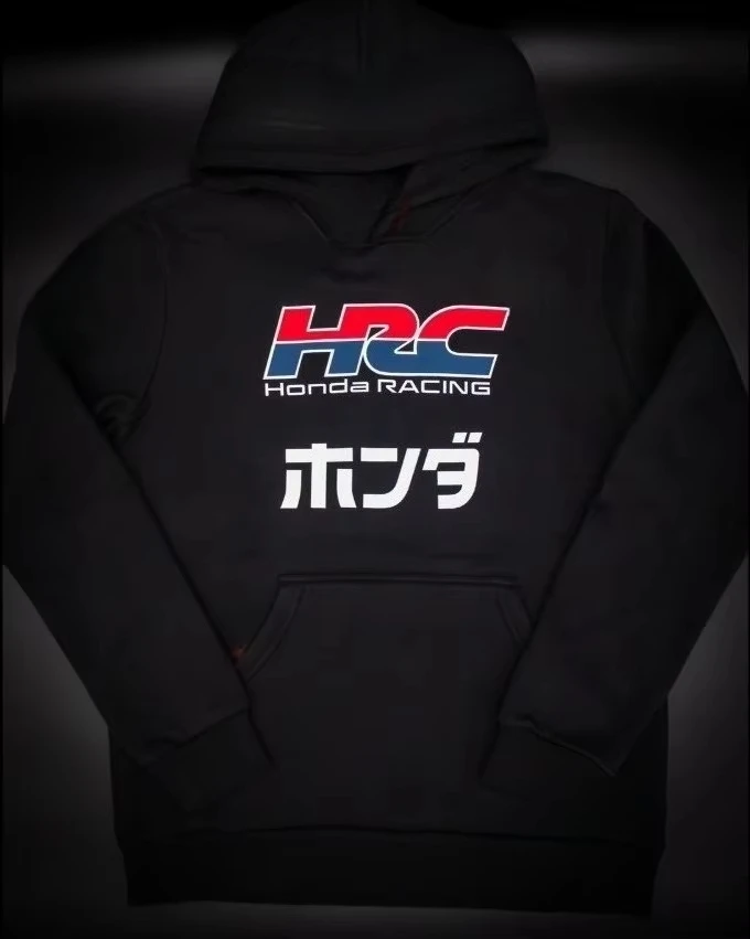 سترة بغطاء للرأس جديدة تمامًا مع مطبوعات الخريف والشتاء، مناسبة لكل من الرجال والنساء، وهي سترة كاجوال للشارع للدراجات النارية #1