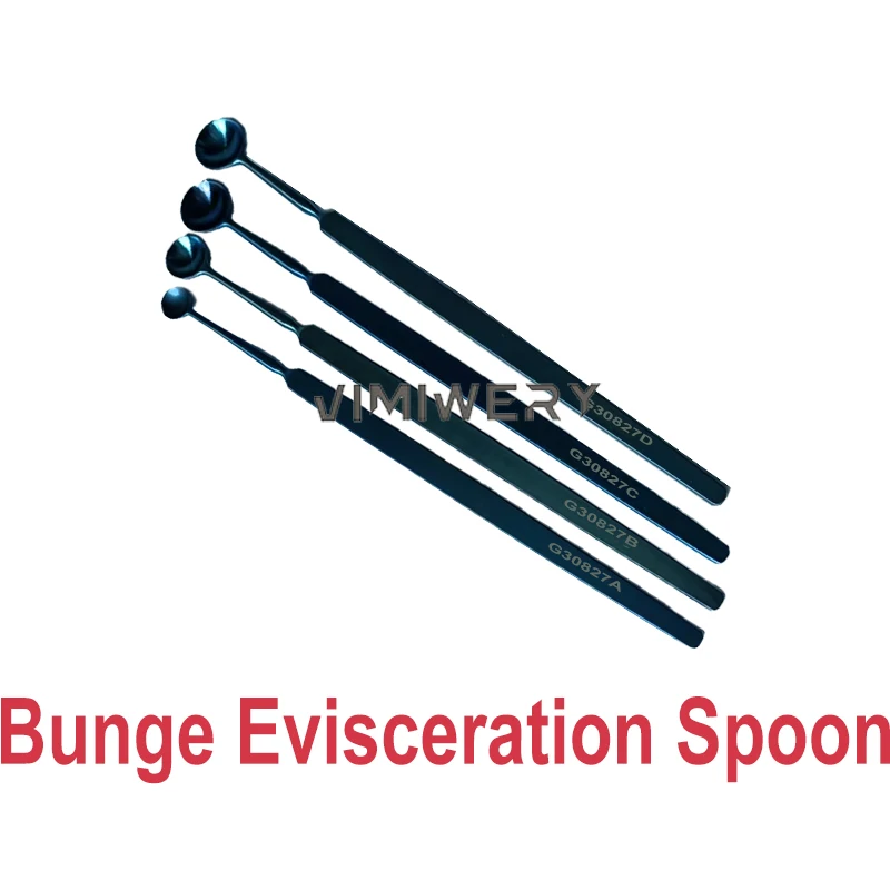 Colher de visceração Bunge Curette, dilatador, sonda e colher Instrumento cirúrgico oftálmico