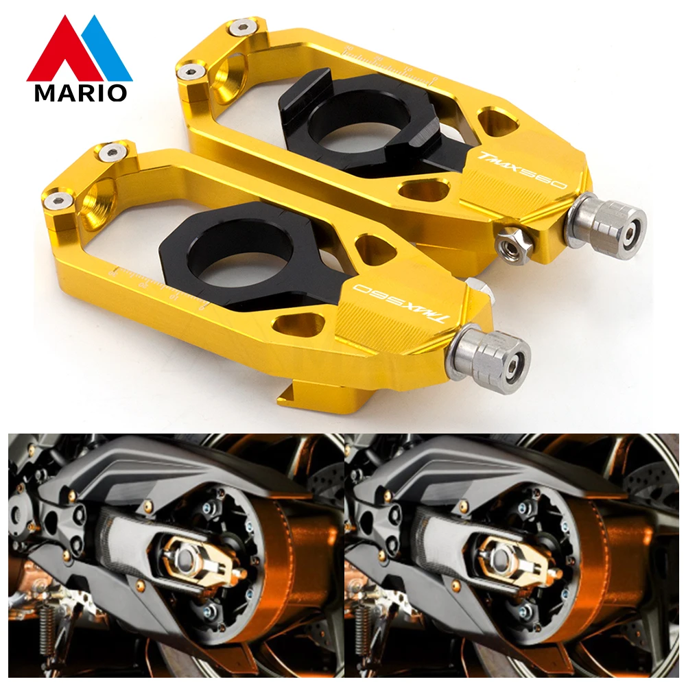 

For Yamaha Tmax 560 2020 2021 2022 TECHMAX 2020 2021 2022 Motorcycle Tensioner Catena Spindle Chain Adjusters
