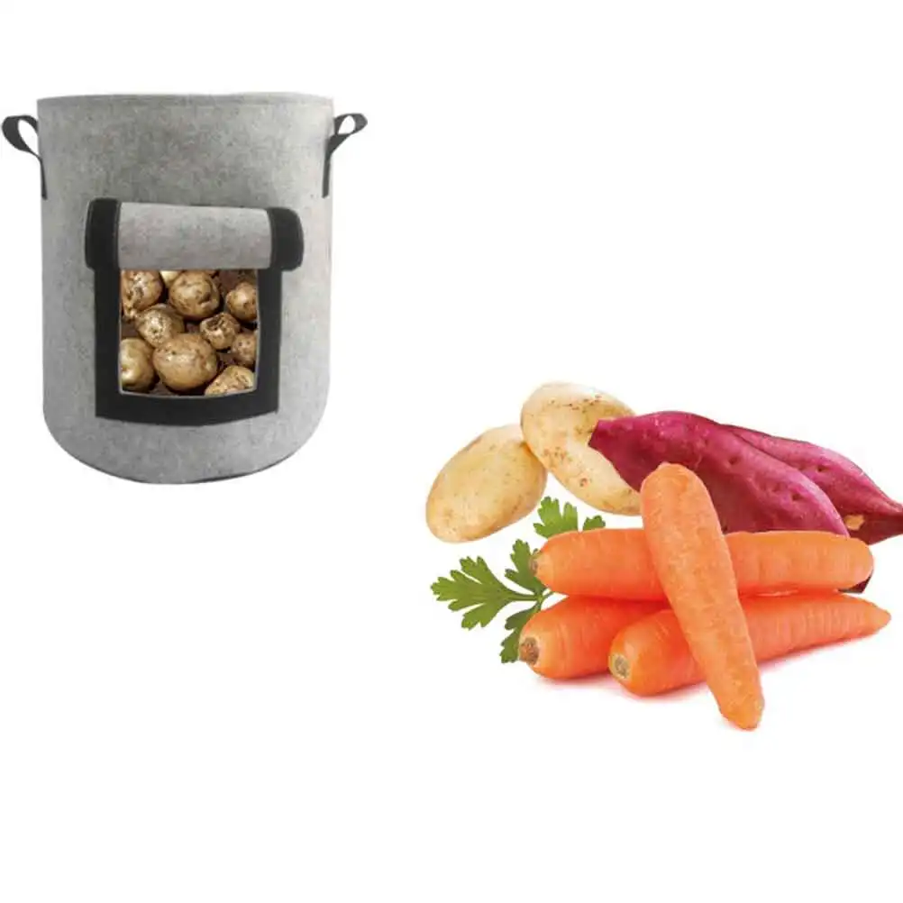 

Thickened Growth Bag Durable Planting Bags Non Woven Fabric Planter Potato Soil Ball Uniform Vegetable