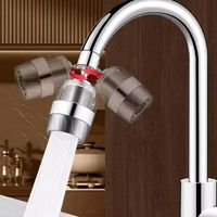 3 Modes Kitchen Faucet Extender Rotatable Stainless Steel Filter Faucet Splash Filter Removable Rust-proof Faucet Bubbler Nozzle
