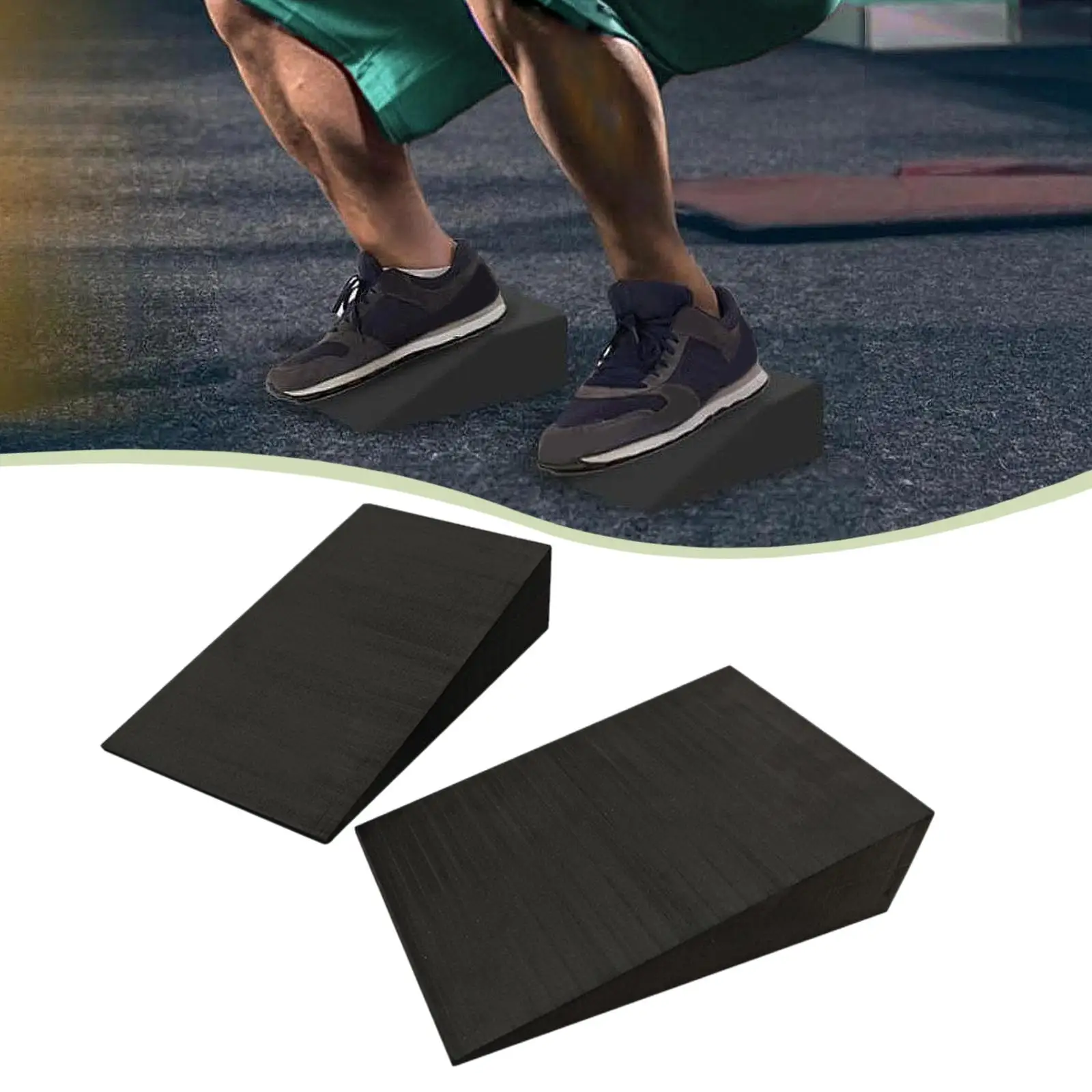 Yoga Balance Equipment EVA Wedge Block Squat Ramp for Heel Elevated Calf Stretching Home Gym Exercise