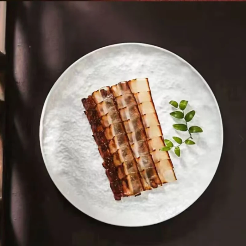 

Steak Plate Ceramic Western Main Dish Plate Hotel Restaurant Creative Food Decoration Home Kitchen Dessert Cake Plate Tableware