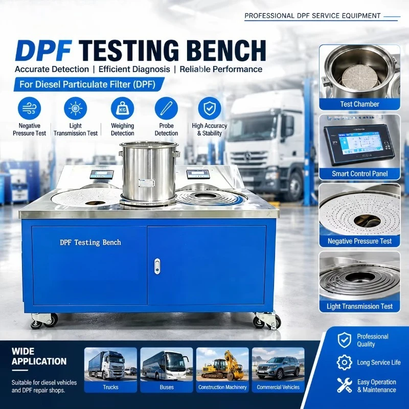 Customized Diesel DPF Testing Machine Particulate Filter Diagnostic Bench Negative Pressure Weighing Test Automatic Model