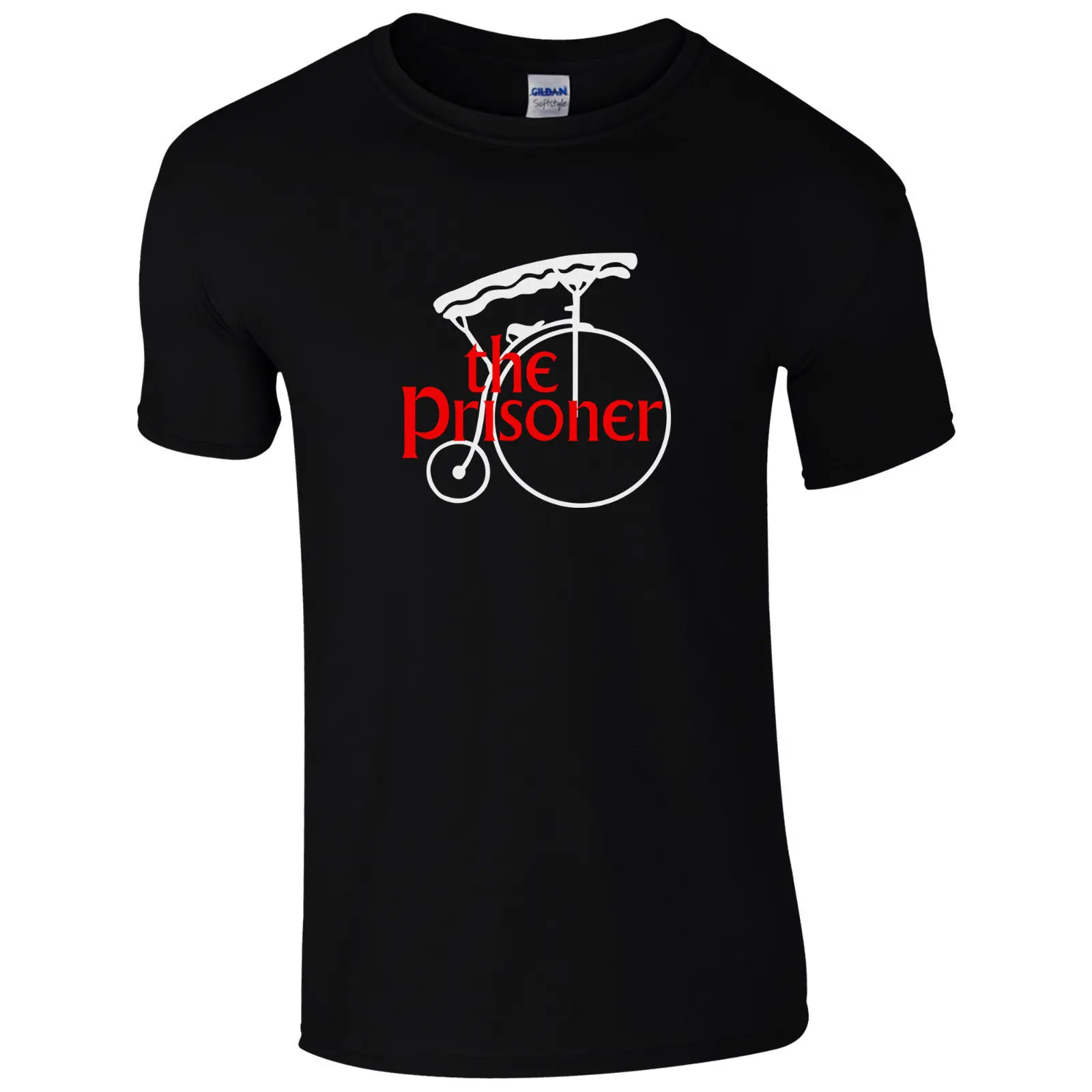 The Prisoner Number 6 Penny Farthing T-Shirt - Funny Unisex TV Fan Mens Gift Top Short Sleeve  T Shirts Man Clothing