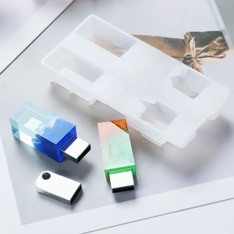 DIY Snow Mountain USB Resin Molds Set with 8G USB Driver Epoxy Resin Making Mold Wholesale