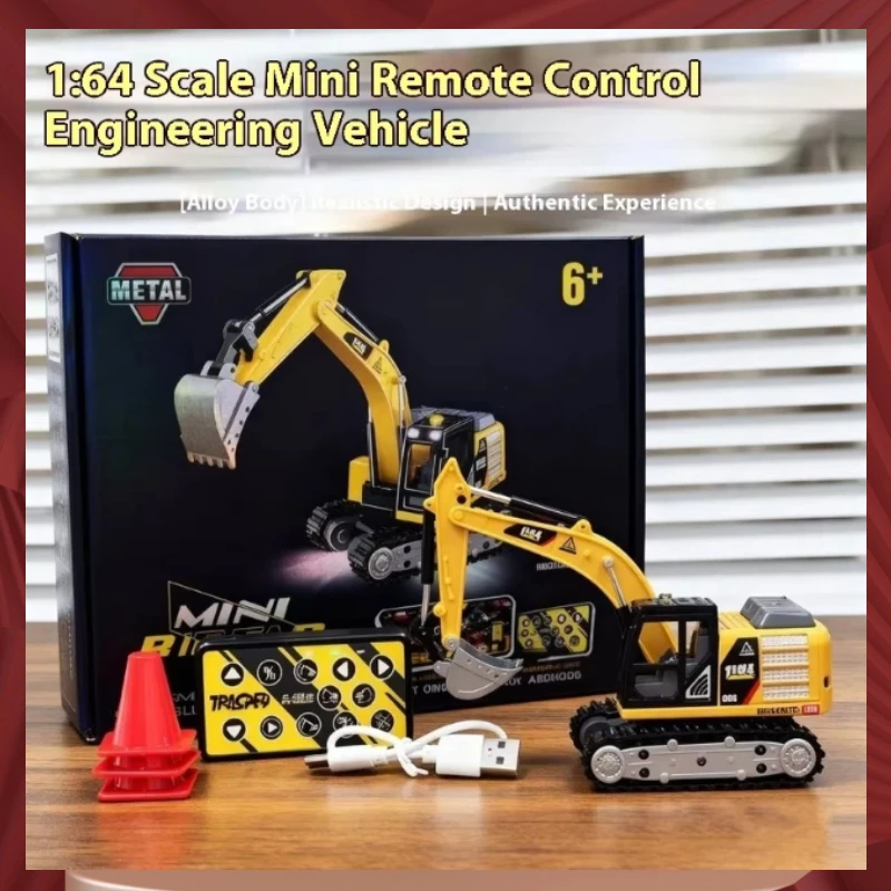 

Лидер продаж 1/64 настольный экскаватор с дистанционным управлением, мини-инженерная серия автомобилей, 2,4 г, радиоуправляемая декомпрессионная игрушка для мальчиков, дистанционный экскаватор