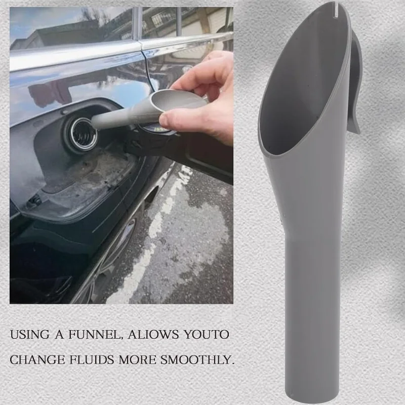 Automobile Fuel Filler Funnel Fuel Filling Tank Supply Gas Cover Funnel Tube Gray Nozzle For Ford 8U5A-17B068-EB 1782177 1833948