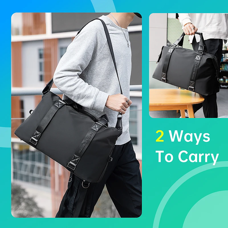 MarkRyden Carry: Large Capacity Duffle Bag Travel Clothes Storage Bags Zipper Oxford Weekend Bag Thin Portable Moving Luggage