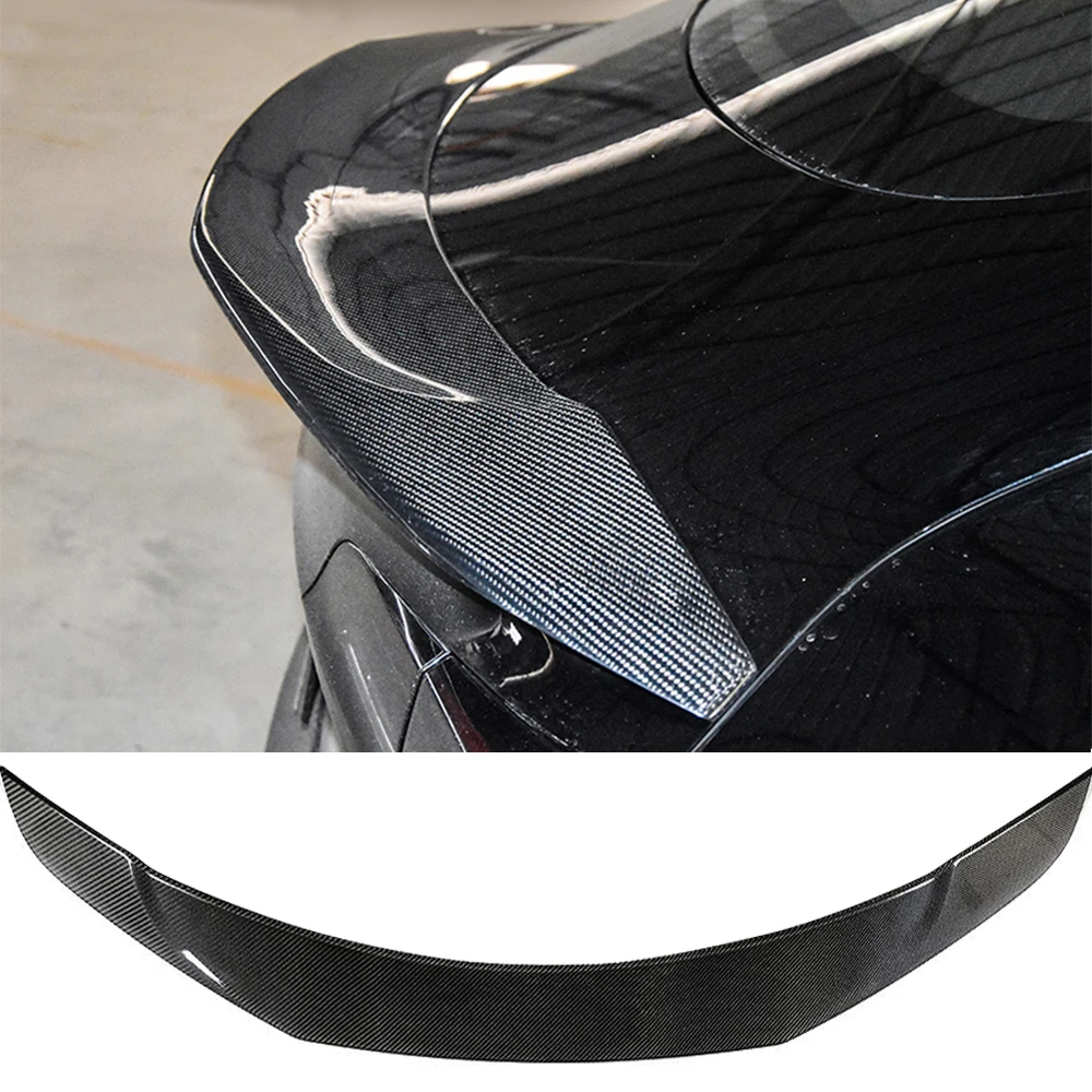 Carbon Fiber Rear Trunk Spoiler Wing For Tesla Model 3 2015 - 2019 Car Rear Trunk Boot Lip Wing Spoiler