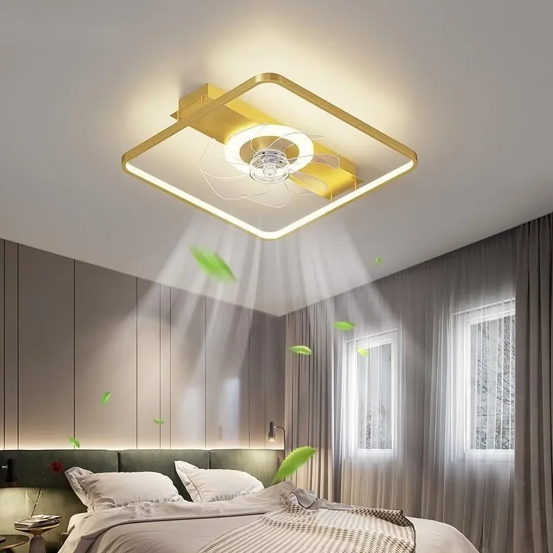 New Home with Remote Control Living Room Fan Light Ceiling Lamp Simple Modern Creative Study Bedroom Fan Lamps and Lanterns