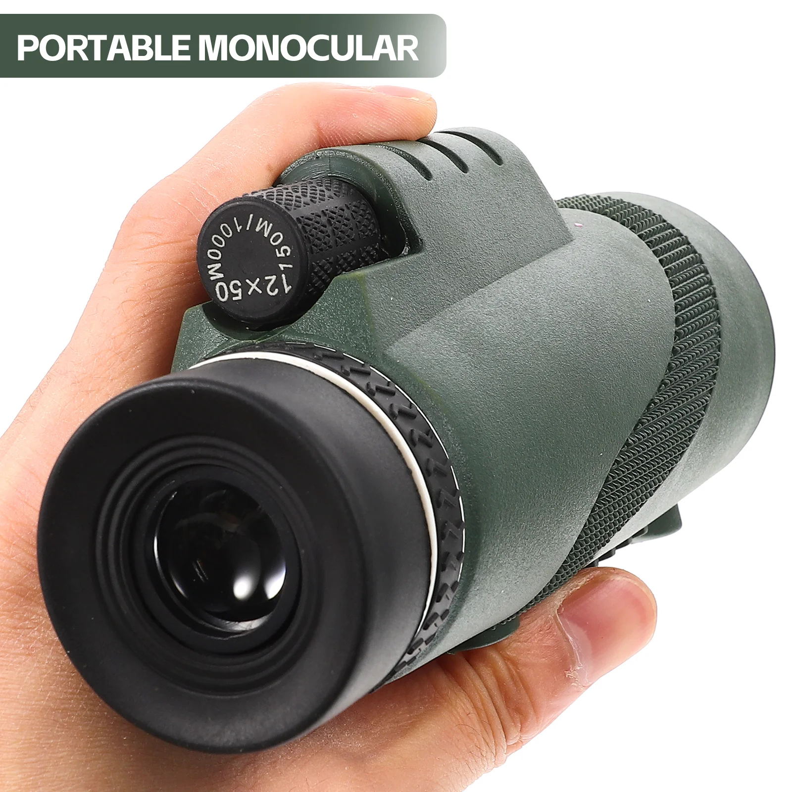 

High Power 12X50 Monocular Telescope Outdoor Clear Hd Portable Wide Scope For Birdwatching Hiking Camping Sightseeing Waterproof