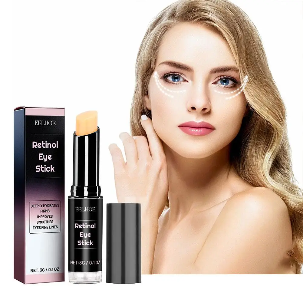 

1pcs Retinol Anti-wrinkle Eye Cream Anti Puffiness Remove Fine Bags Circles Eye Stick Skin Fade Whitening Dark Moisturizing L0Z5