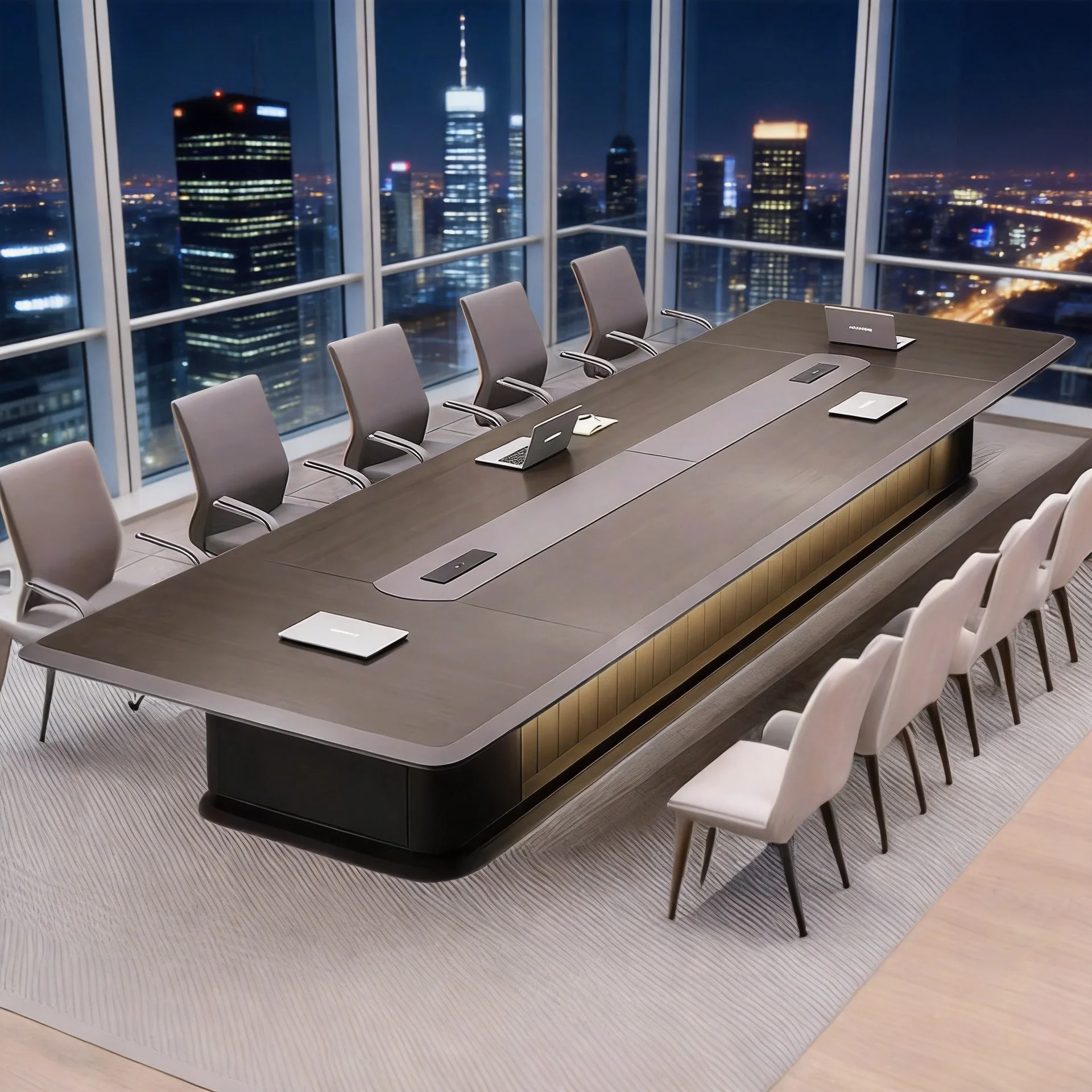 Color and size customization Large office meeting long table Simple modern negotiation High-end light luxury meeting paint table