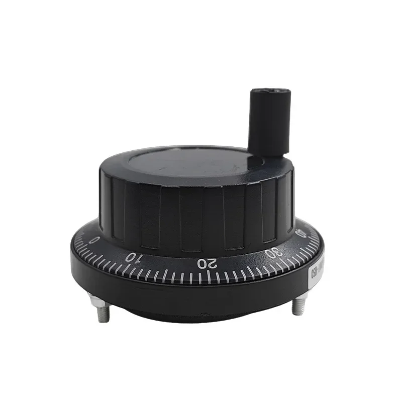 CNC Manual Pulse Generator Handwheel 5V 4Pin 100 Pulse 60mm Black Rotary Encoder NPN for CNC Machine & PLC