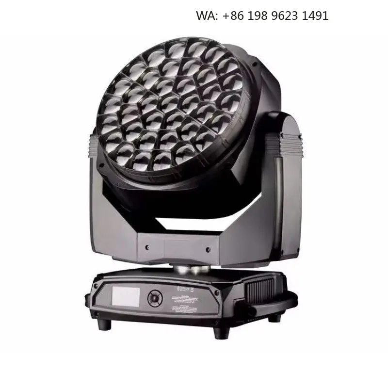 37x15W Big Bee Eye Moving Head Lamp RGBW 4IN1 Stage Wash Lighting for Theme Park Holiday Stage Decoration