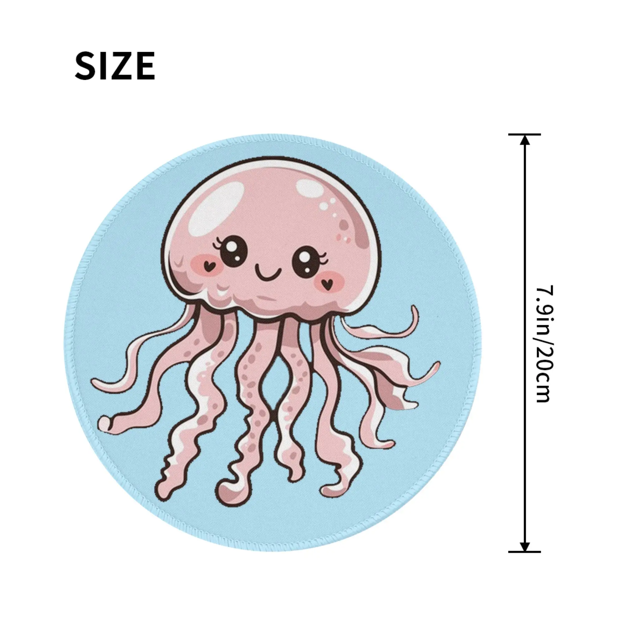 Cute Jellyfish Kawaii Design Mouse Pad Computer Keyboard Mouse Mat Gamer PC Laptop Desk Mat Office Accessories Table Mats