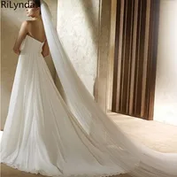 Real Image White Ivory Wedding Veil two-layer Soft Tulle Bridal Veil Head Veils Wedding Accessories with Comb 5