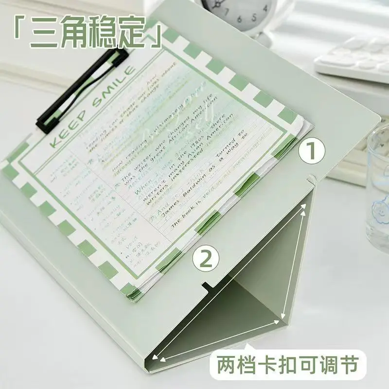 A4 File Folder Student Ins Splint Exam Pad Writing Board Meeting Minutes Standing Folder Two Gear Adjustable Random Color