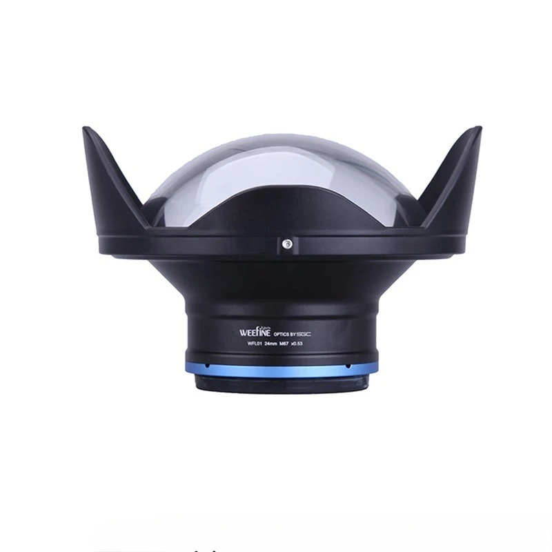 WEEFINE WFL01 24mm External Wide Angle Lens M67 145° Underwater Wide Angle Lens (M67 Interface)