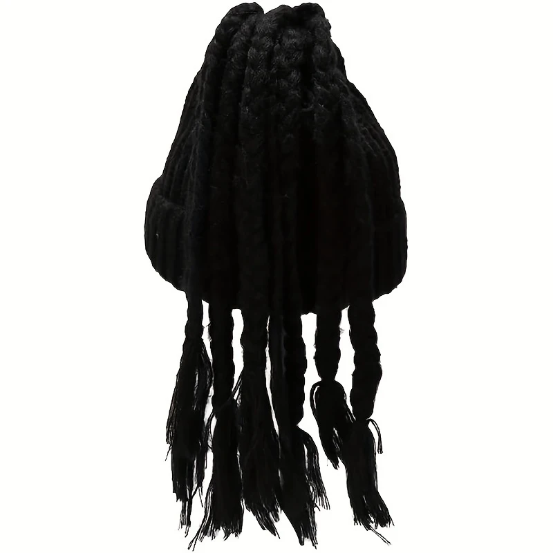 Sport Outdoor Winter Hats with Dreadlocks Warm Skull Beanie Hats Caps Headgear Hip Hop for Men Women Running, Hiking, Cycling