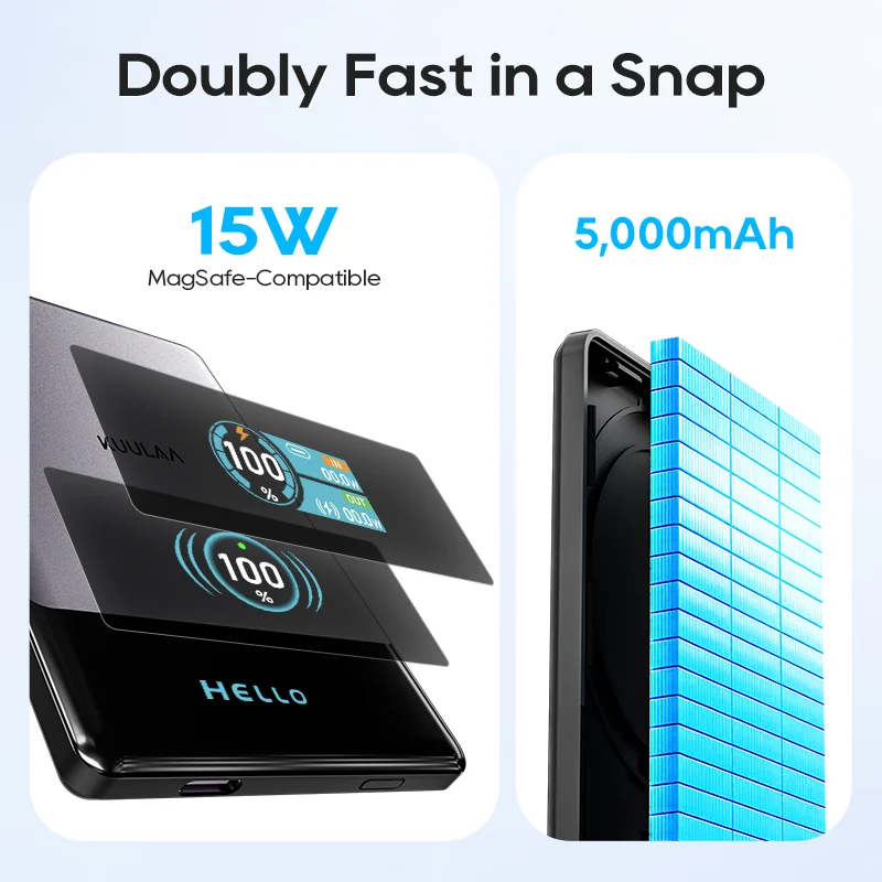 Banco de Energía Magnético KUU - Power Bank Slim reseña y precio