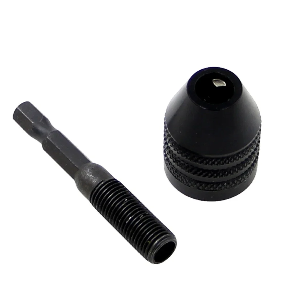 1PC 0.3-6.5mm Hex Shank Keyless Drill Chuck, 3-Jaw Self-Centering Quick Change Chuck for 3.6V Electric Grinder