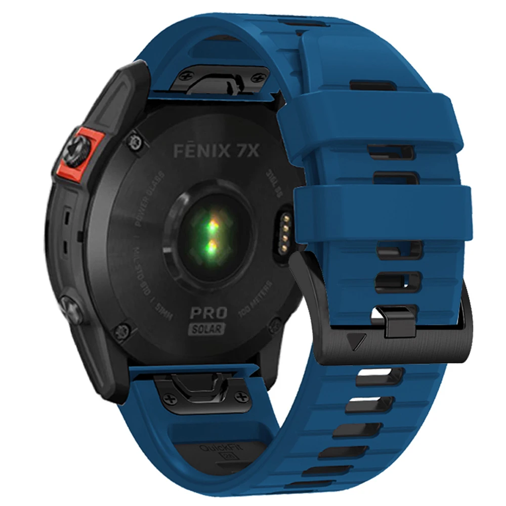 22mm 26mm Silikonarmband für Garmin Fenix 8 E 7X 7 Pro Solar/6X 6 Sapphire 5X/Epix/Tactix 8 QuickFit Uhrenarmband 1:1 Offizielles Armband