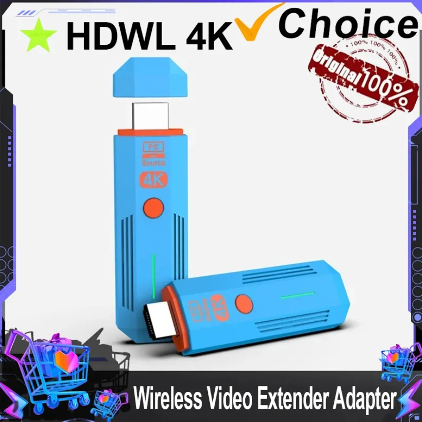 

Беспроводной передатчик и приемник HDMI 4K на 50 м, совместимый с камерами, ноутбуками и телевизорами