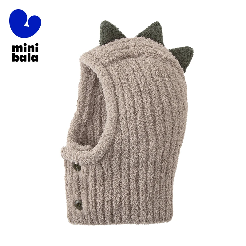 Mini Bala Winter Hat for Girls Beanie Hat New in Winter Children\'s Warm Breathable Hat with Ear and Neck Protection