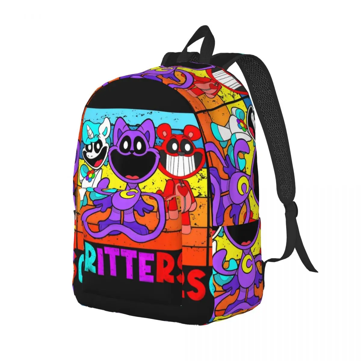 재미있는 Dogday 배낭 소녀 동물 대형 배낭, 폴리에스터 스트리트웨어 학교 가방, 여행용 다채로운 배낭